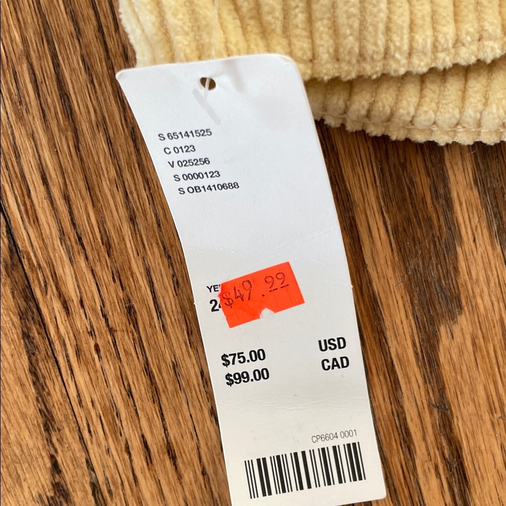 Urban Outfitters Cream Corduroy Pants - Picture 3 of 6
